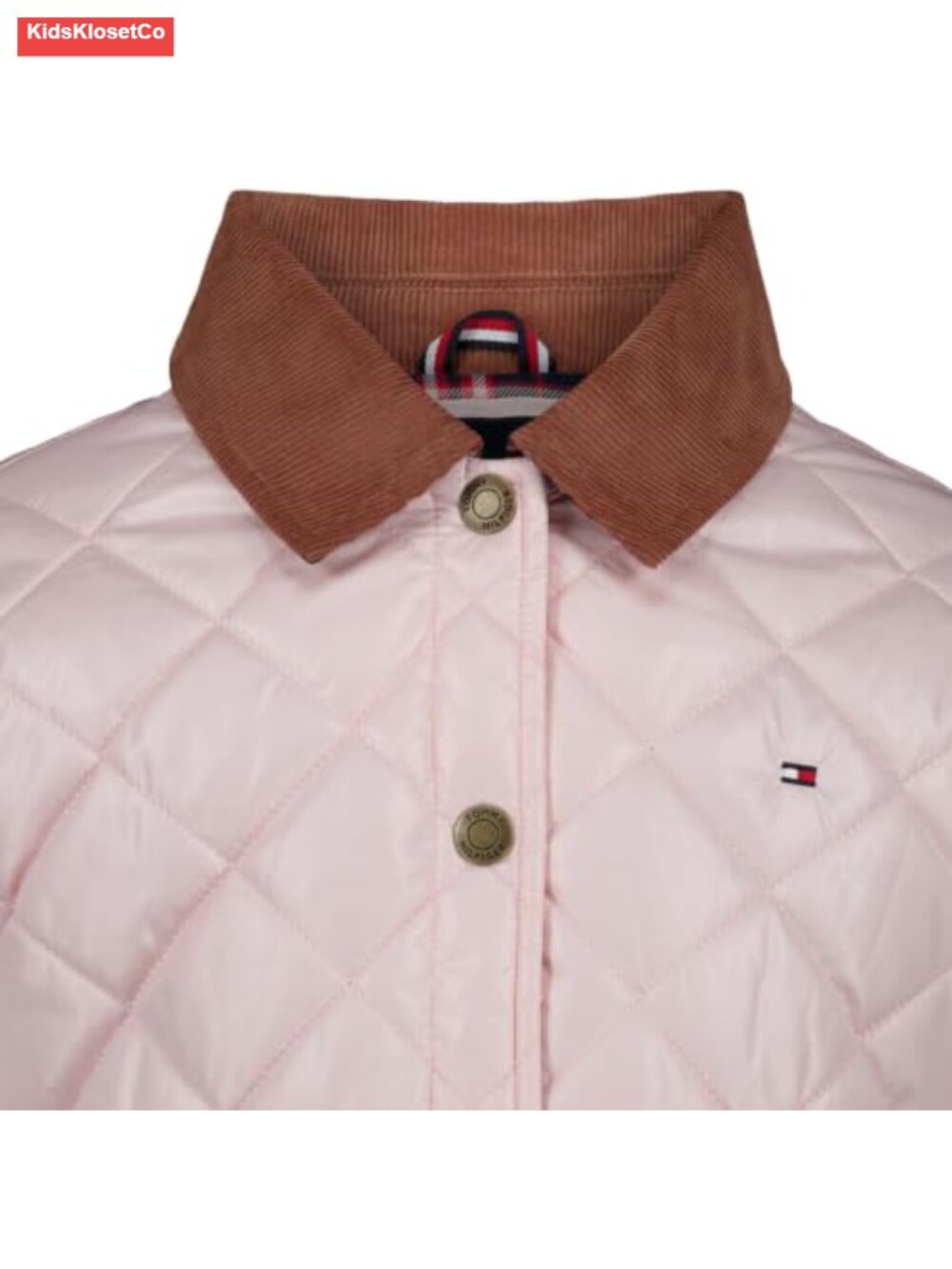 Girls Lightweight Quilted Barn Jacket Long Sleeve Snap Closure Flannel Lining - Picture 4 of 6